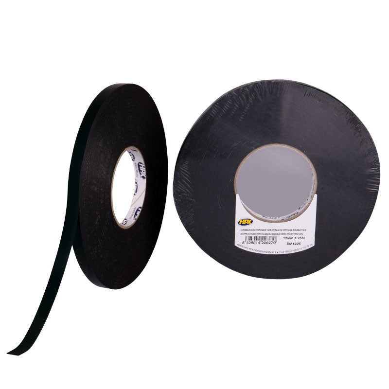 Banda dublu adeziva 50m x 3 mm Neagra