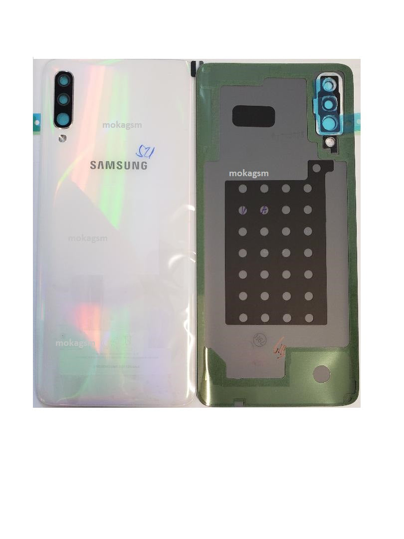 Capac baterie Samsung A70 A705 2019, White, Service Pack