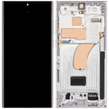 Display Samsung Galaxy S23 Ultra S918 Sky Blue OLED Compatibil cu Ramă și Touchscreen