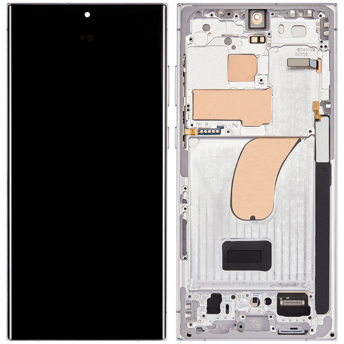 Display Samsung Galaxy S23 Ultra S918 Sky Blue OLED Compatibil cu Ramă și Touchscreen