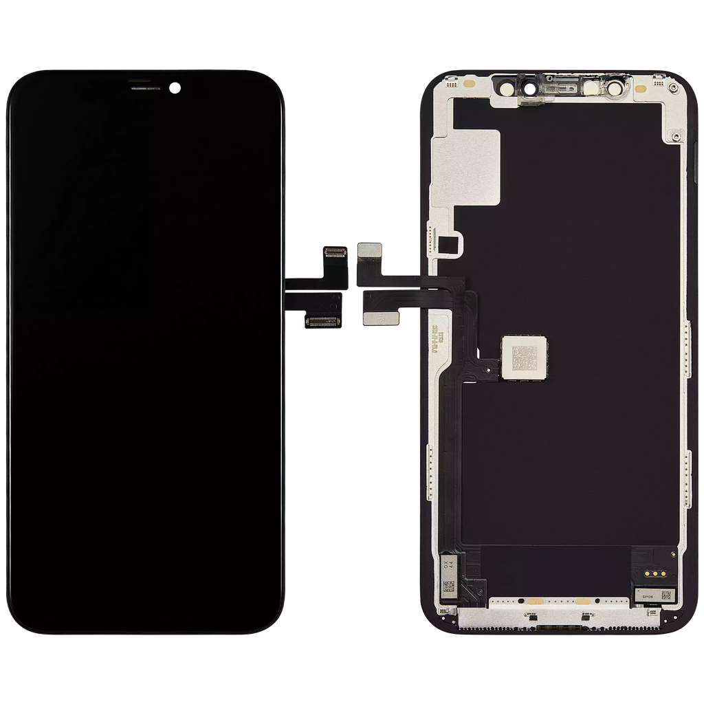 Ecran Display iPhone 11 Pro Soft OLED XO7 cu Touchscreen, Ramă și Suporturi Montaj – Negru - imagine 2
