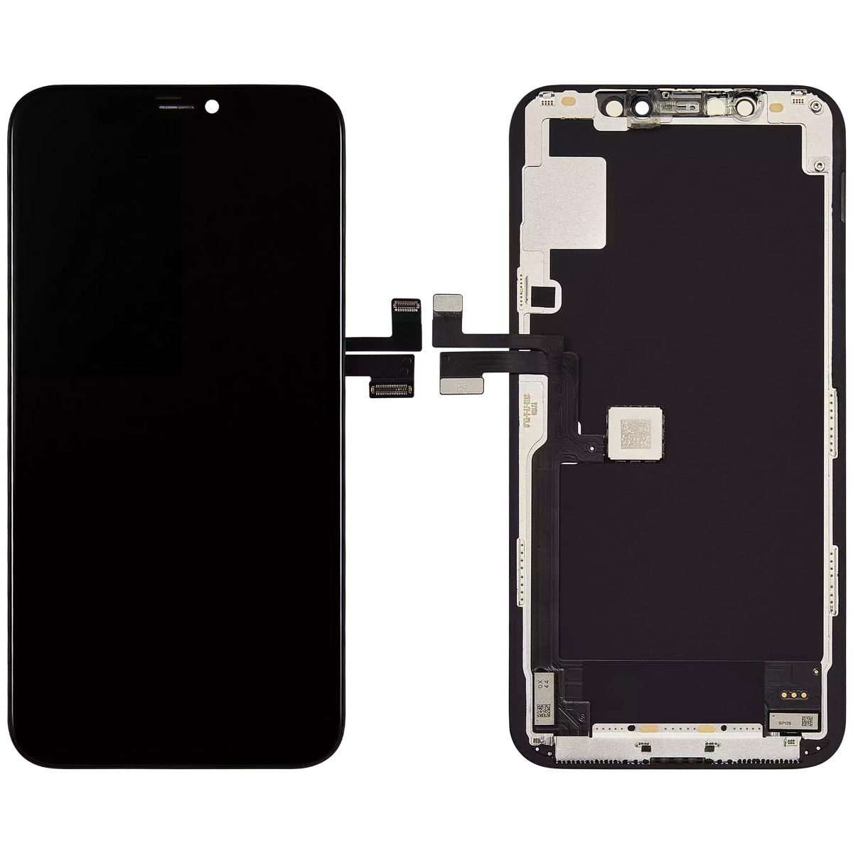 Ecran Display iPhone 11 Pro Soft OLED XO7 cu Touchscreen, Ramă și Suporturi Montaj – Negru - imagine 2