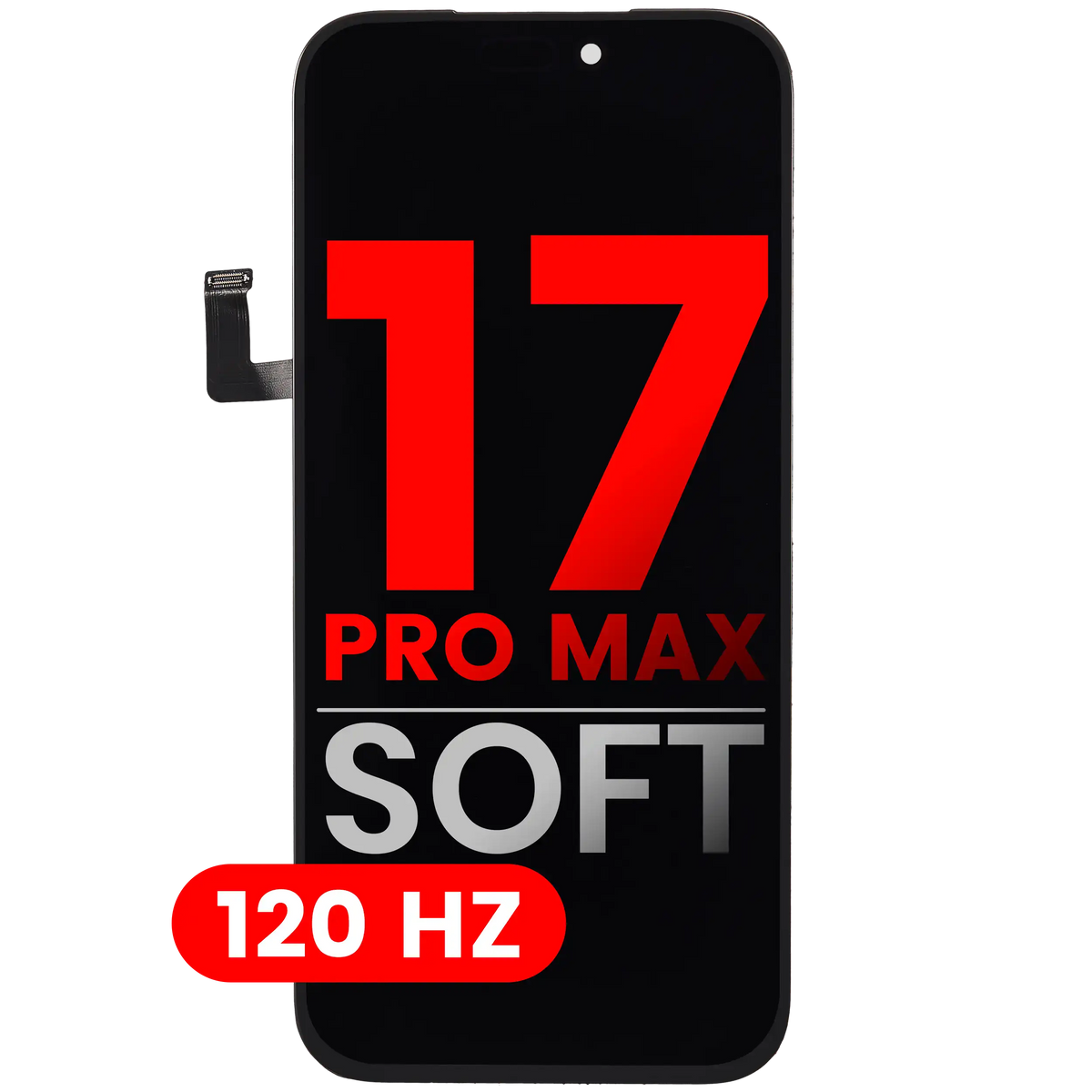 Display iPhone 17 Pro Max Soft OLED 120Hz compatibil