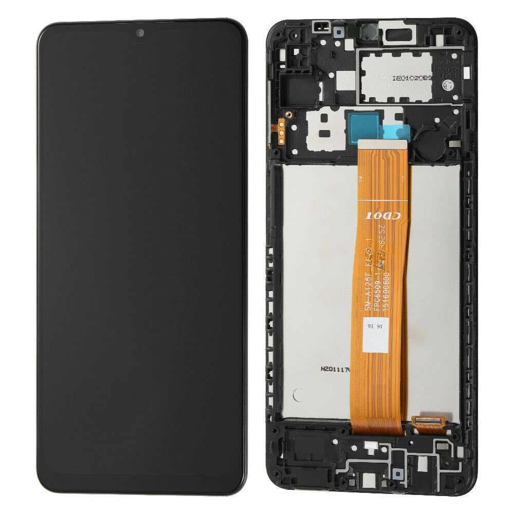 Display compatibil Samsung Galaxy A12 A125 cu ramă versiunea T