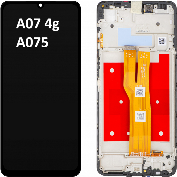 Display Original Samsung Galaxy A07 4G A075 cu Rama Negru GH81-28044A