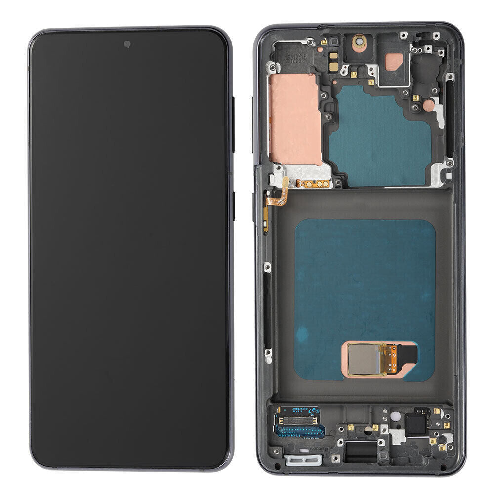 Display Samsung Galaxy S21 FE G990 InCell cu ramă neagră – Moka-GSM