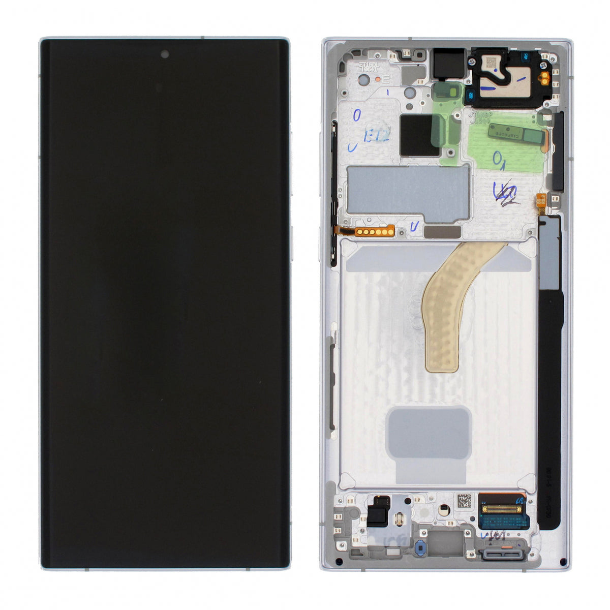Display Samsung Galaxy S22 Ultra S908 cu rama silver