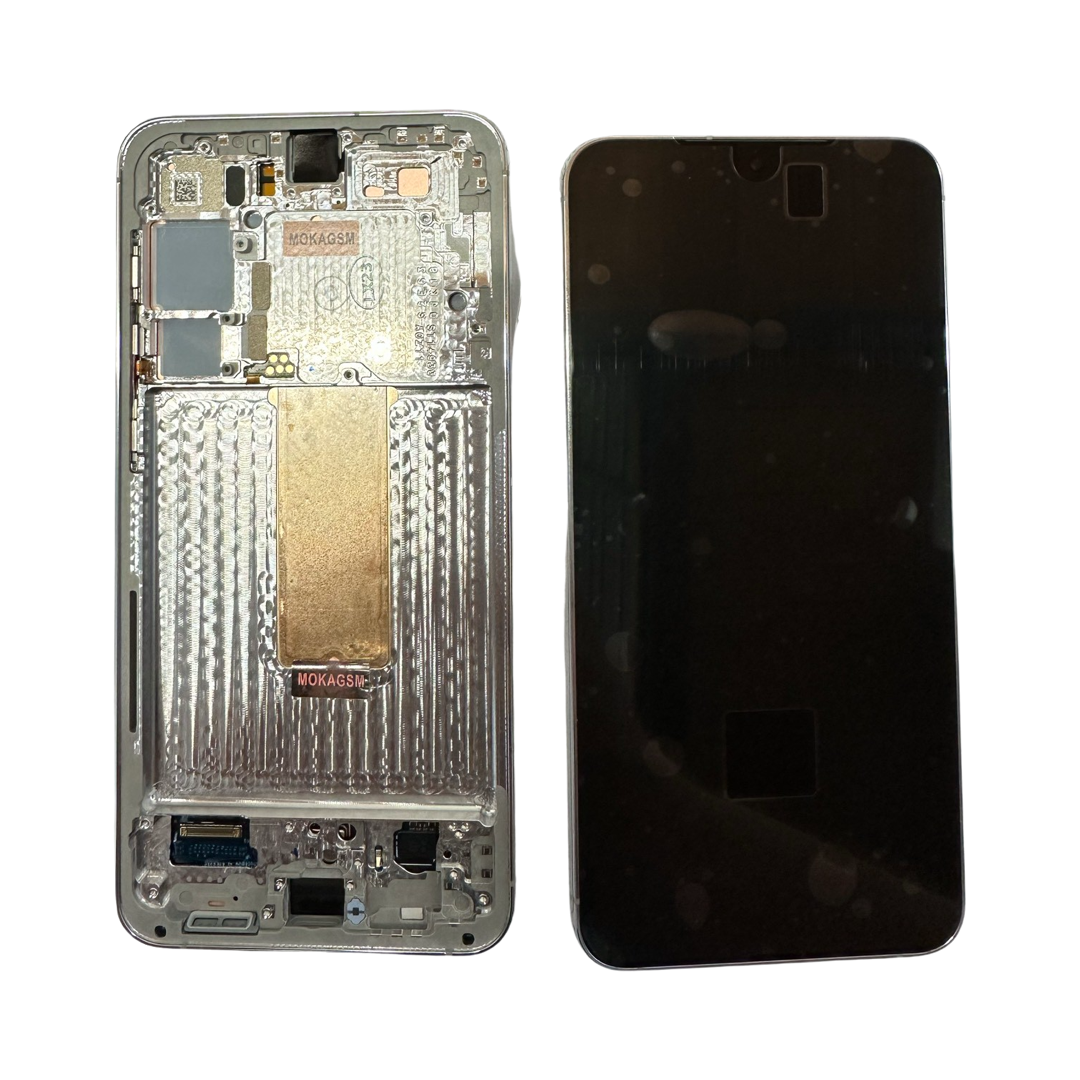 Display original Samsung Galaxy S23 Plus S916 cu ramă Lime