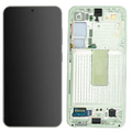 Display Samsung Galaxy S23 S911 Verde Light Green/Lime (rama gri)