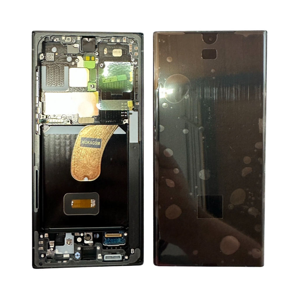 Display Samsung Galaxy S23 Ultra cu rama , Gray (Negru Mat) - imagine 3