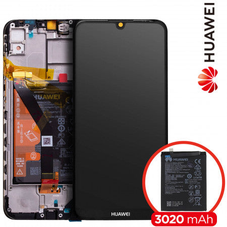Ecran Display cu RAMA Huawei Y6 2019,Honor 8A, Logo Huawei, MRD-LX1 Original Service Pack