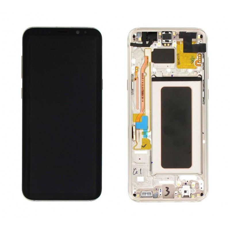 Ecran Display cu touchscreen si rama Samsung Galaxy S8 Plus G955f Gold