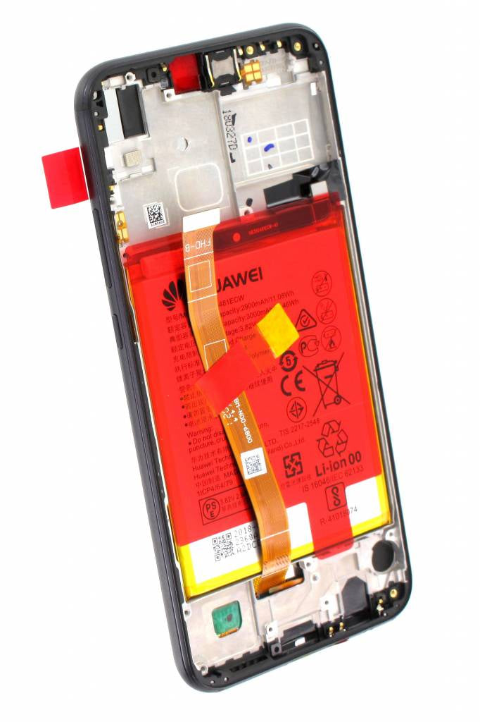 Ecran Display Huawei P20 Lite Service Pack + Acumulator + difuzor Original Negru - imagine 4
