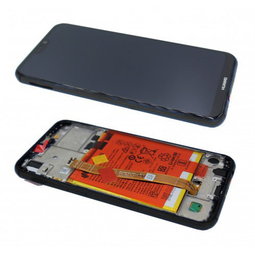 Ecran Display Huawei P20 Lite Service Pack + Acumulator + difuzor Original Negru - imagine 2