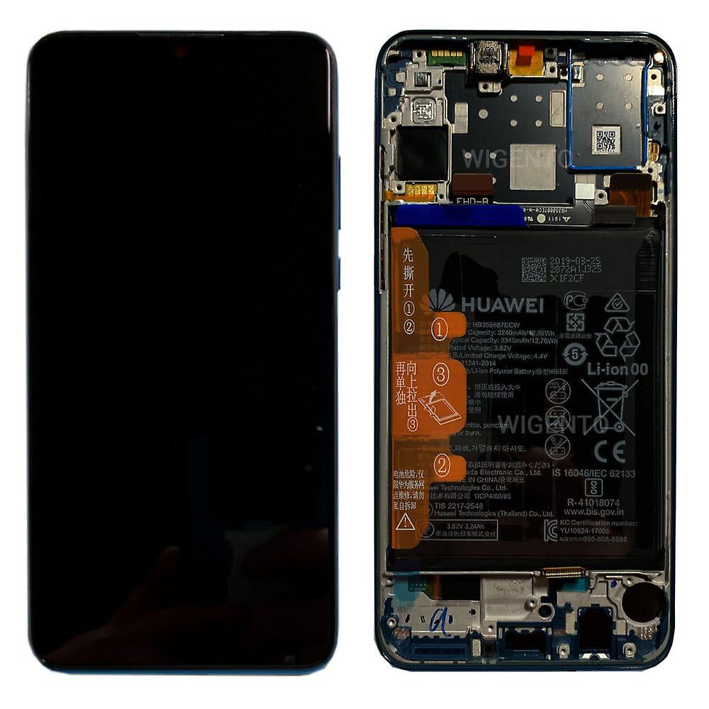 Original Ecran Display Huawei P30 Lite 2019 48mpx Service Pack + Acumulator, Negru