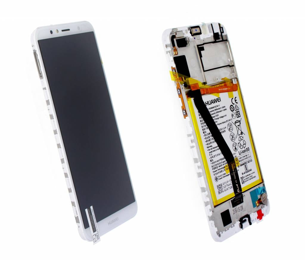 Display Huawei Y6 2018 cu acumulator si rama Service Pack ALB - imagine 2