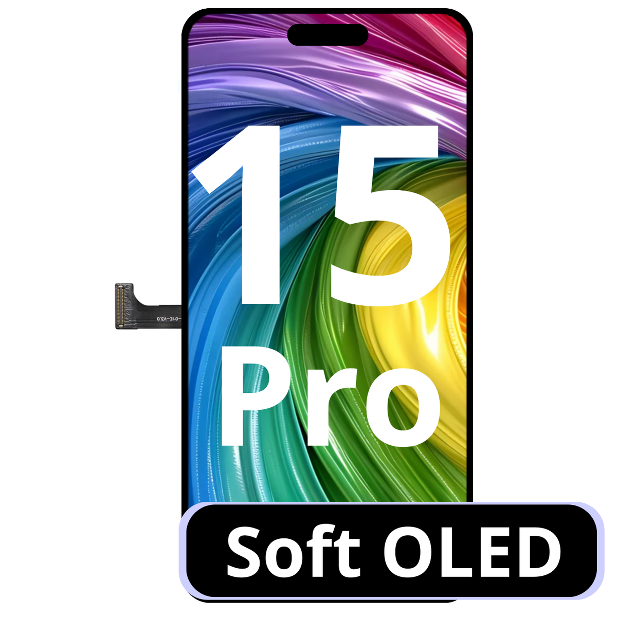 Display iPhone 15 PRO, Soft Oled, 120hz, Premium