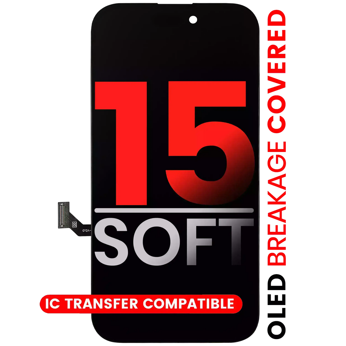 Ecran Display iPhone 15 Soft OLED Premium