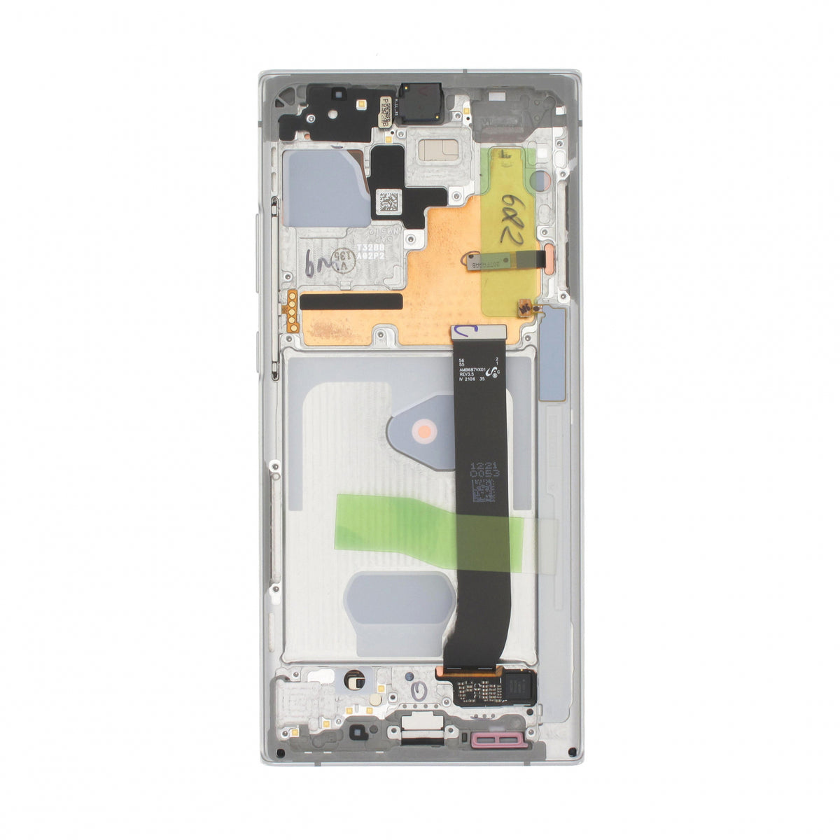 Ecran display Samsung Galaxy Note 20 Ultra N986 cu rama Silver, White - imagine 2